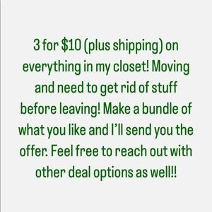 SALE!! Everything in closet!!